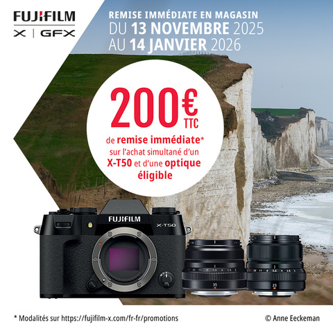 Remise immédiate en magasin FUJIFILM