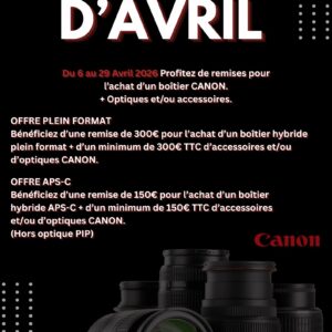 Offres d'avril canon