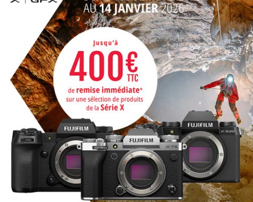 Remise immédiate en magasin FUJIFILM – 400€ TTC