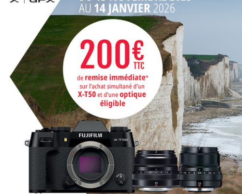 Remise immédiate en magasin FUJIFILM – 200€ TTC