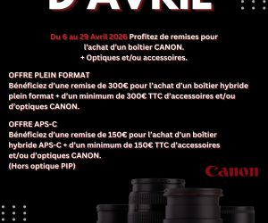 Offres d'avril canon